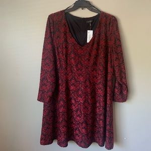 Jessica Simpson Red & Black Dress
